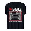 Bible Emergency Hotlines Scripture T-Shirt Christian Verse Graphic Tee Soft Casual Outfit
