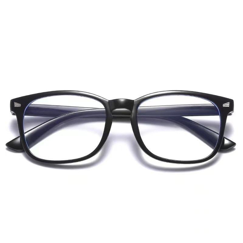 2pcs Anti-Blue Light Glasses Unisex Retro Fashion Computer Eyewear Anti-Radiation Transparent Lens Casual