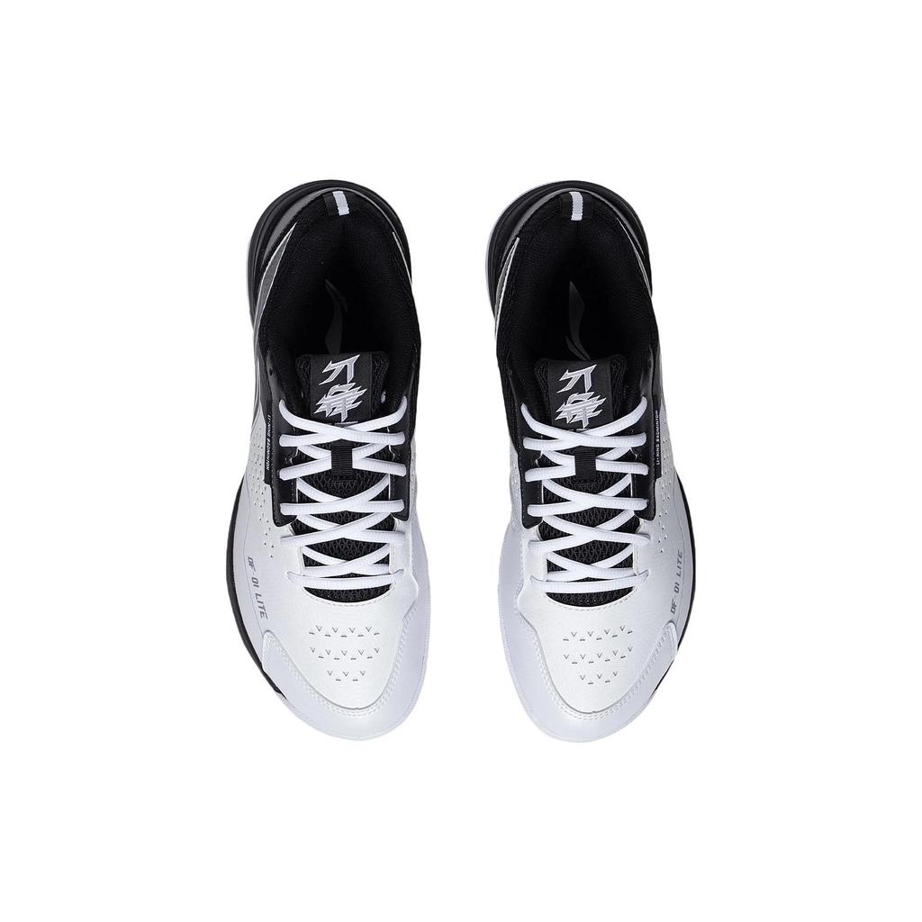 Li Ning Blade Lite Shock Absorption Non-Slip Wear-Resistant Low-Top Badminton Shoes Unisex Shoes White Black AYZT005-3