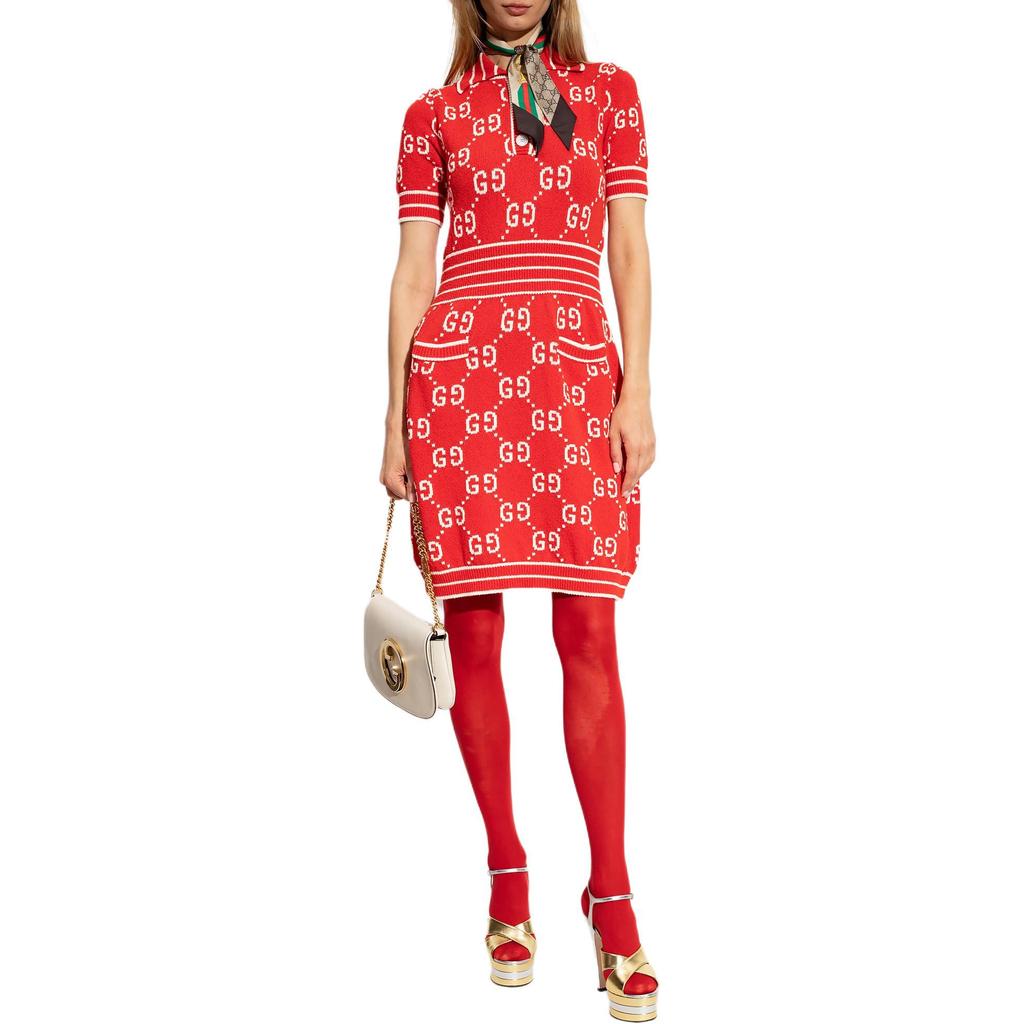 Gucci Gg Monogrammed Polo Dress 753920-XKCAN-6367