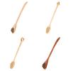 Stirring Spoon Hole Design Long Handle Multi-use Wooden Mixing Stick Tableware Food Grade Honey Coffee