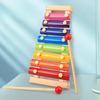 Wooden Children's Toy Eight-tone Piano Percussion Piano for Young Children Enlightenment Early Education Puzzle Xylophone Percussion Instrument