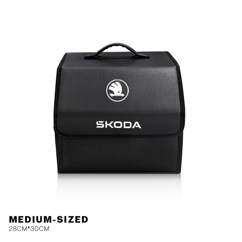 Foldable Car Trunk Organizer Box Storage Tidying Bag For Skoda Yeti Kamiq Kodiaq Karoq Octavia Fabia Rapid Vrs Mk3 Superb A5 A6