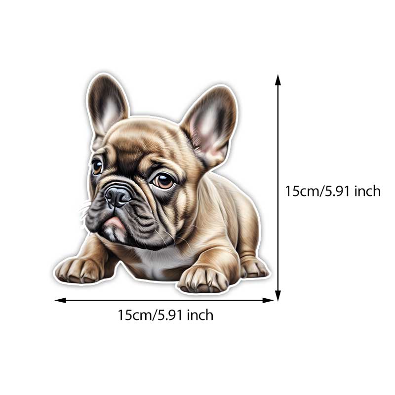Black & White French Bulldog Car Stickers Waterproof Vinyl Decals Auto Body Window Bumper Decor Motorcycle Helmet Stickers TM235