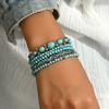 Retro Temperament Niche Persoonlijkheid Veelzijdig Boheemse Stijl Geometrisch Rond Kralen Armband Vrouwen