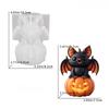 DIY Halloween Ornament Mold Silicone Easy Release Candle Wax Mold Multi-purpose Non-stick Epoxy Resin Plaster Mold Gift Making