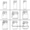 Compact Glass Spice Jar with Buckle Seal for Pepper, Salt, Cumin, and Seasonings