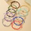 Colorful  Bracelet Set, Acrylic Cross Pattern, Woven Wax Rope Adjustable, for Beach Surfing, Daily Wear, Gift-giving, Vacation.