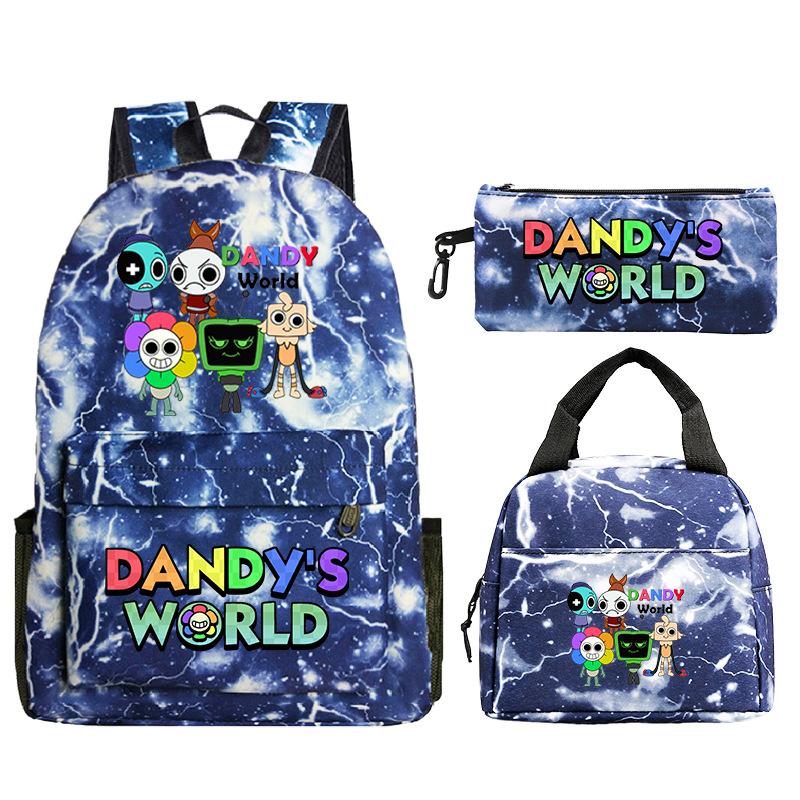 Game Dandy'S World Around Personalized Print Student Bag Casual Pencil Bag Lunch Bag