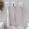 With Cover Toothbrush Holder Wall Mounted Dustproof Electric Toothbrush Storage Rack Quick Draining Space Saving