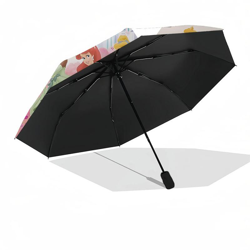 Princesses Castle Themed Automatic Opening and Closing Umbrella, Brightly Colored 8-rib Portable Umbrella, Suitable for Men and Women, A Per