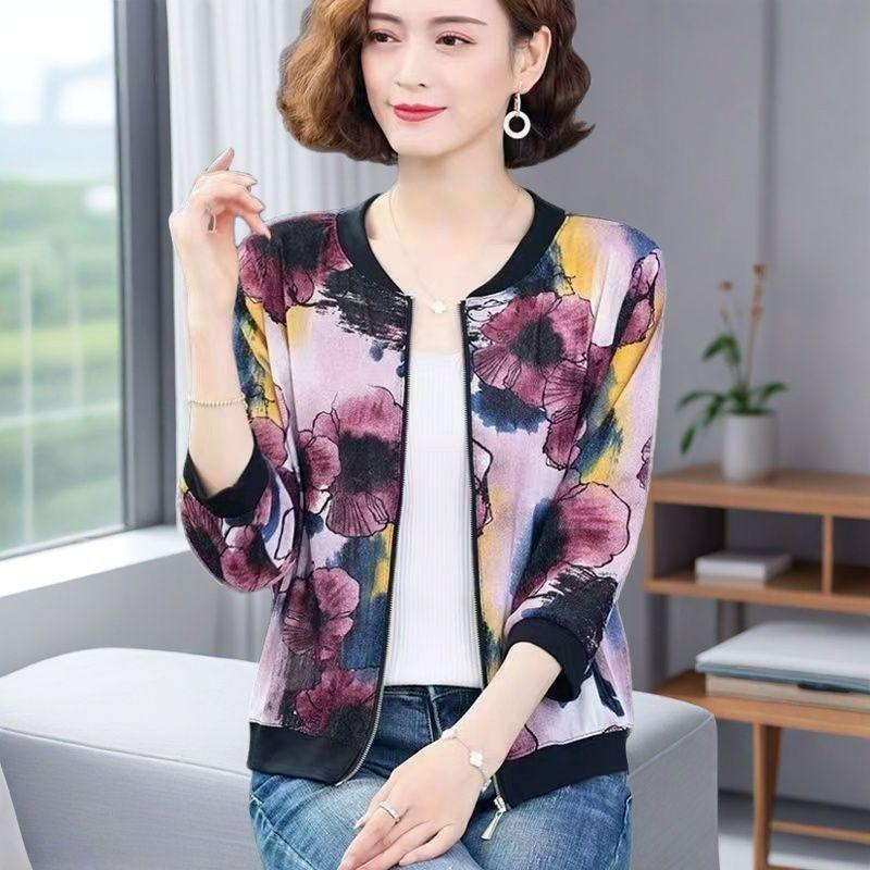 Mamas stilvoller Frühlings-/Sommer-Kurzcardigan - Leichte Mode-Außenbekleidung für Frauen mittleren Alters