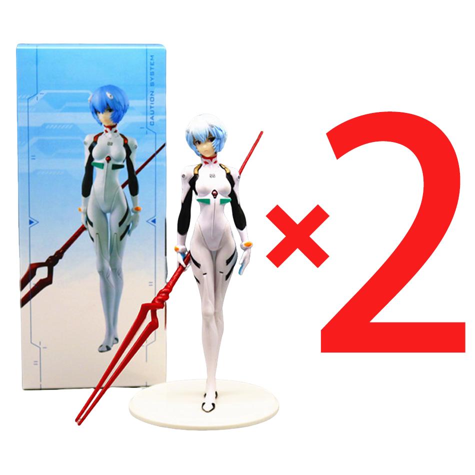 1-5pcs 22CM Anime NEON GENESIS EVANGELION EVA Ayanami Rei Kawaii Figure PVC Model Toys Doll Collect Ornaments Gifts
