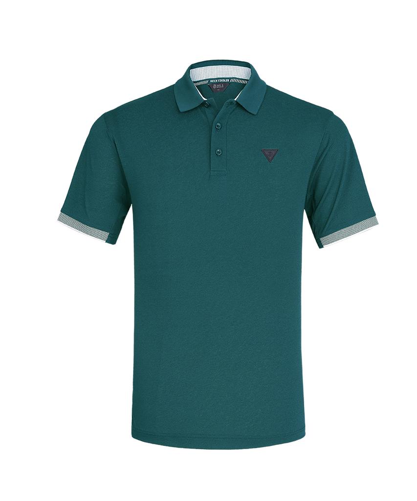 2ELA Coolstival Men'S Pk Collared Short Sleeve T-Shirt 5 Colors (Type B)
