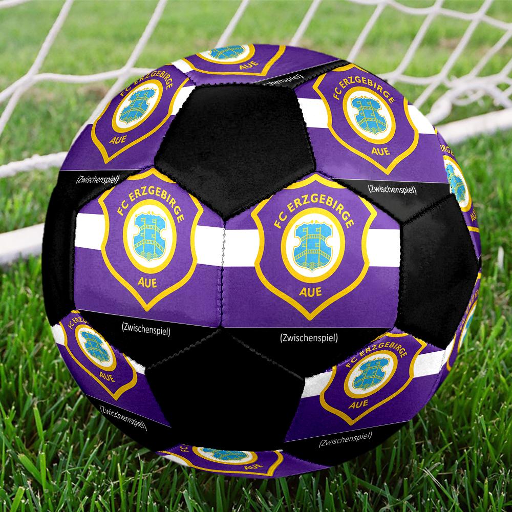 SIZE 5 FC Erzgebirge Aue Soccer Ball Colorful All Ages Machine Stitched PVC Competition Ready Durable High-Bounce
