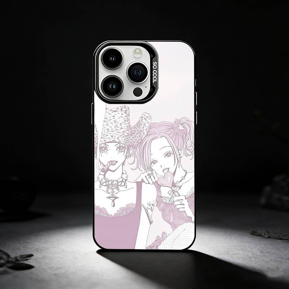 A-Anime N-NaNa O-Osaki Phone Case For iPhone 17,16,15,14,13,12,11 Plus,Pro Max,XS,Colored Silver Phone Case