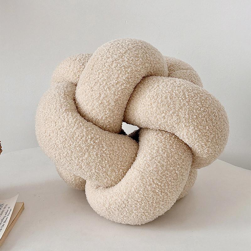 Modern Minimalist Knotted Pillow Cover Pillow With Soft Pp Cotton For Living Room Decor