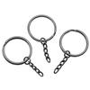 Multi Color Split Ring Keychain Connectors With Extension Chain 25mm 28mm 30mm