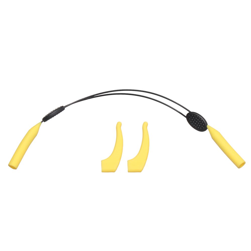 Adjustable Sports Glasses Scalable Silicone Rope Strap Neck Cord Eyewear Lanyard With Anti-Slip Ear Hook Holder