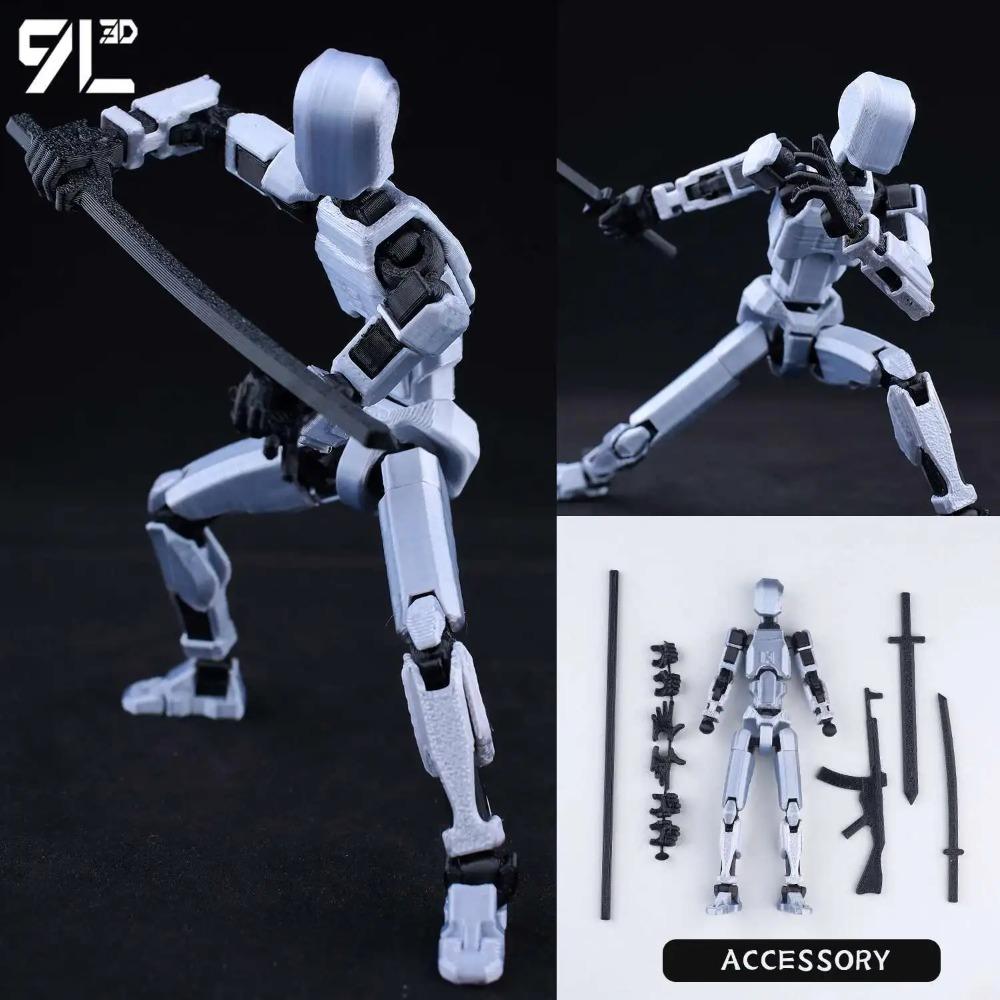 T13 Demon Dummy13 3D Printed Multi-Articulated Skull Model Assembly Toy For Anime Fans And Collectors Children Educational Toys