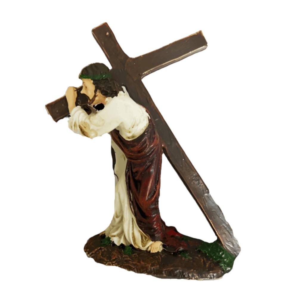 4.33x1.97x4.72in Car Carry Cross Desktop Figurine Living Room Shelf Ornament