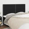 Vidaxl Bed Headboards, 4 Pcs, Black, 100X5X78/88 Cm, Fabric