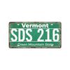 Vintage Tin Art with 1530 License Plate Design: Ideal for American - Style Background Wall Decor