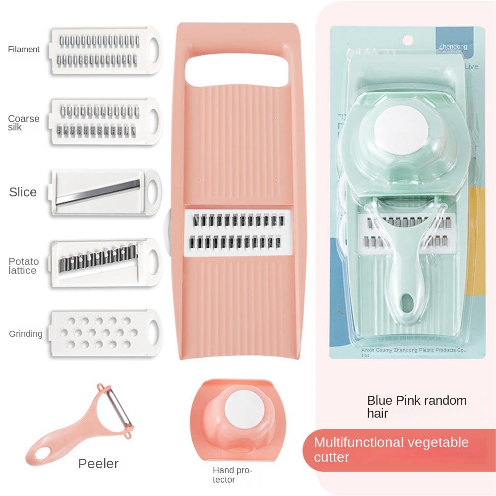 Vegetable Chopper Long Fruit Graters Stainless Steel Blade Multi-functional Home Cooking Tools Potato Crusher Shredding Board