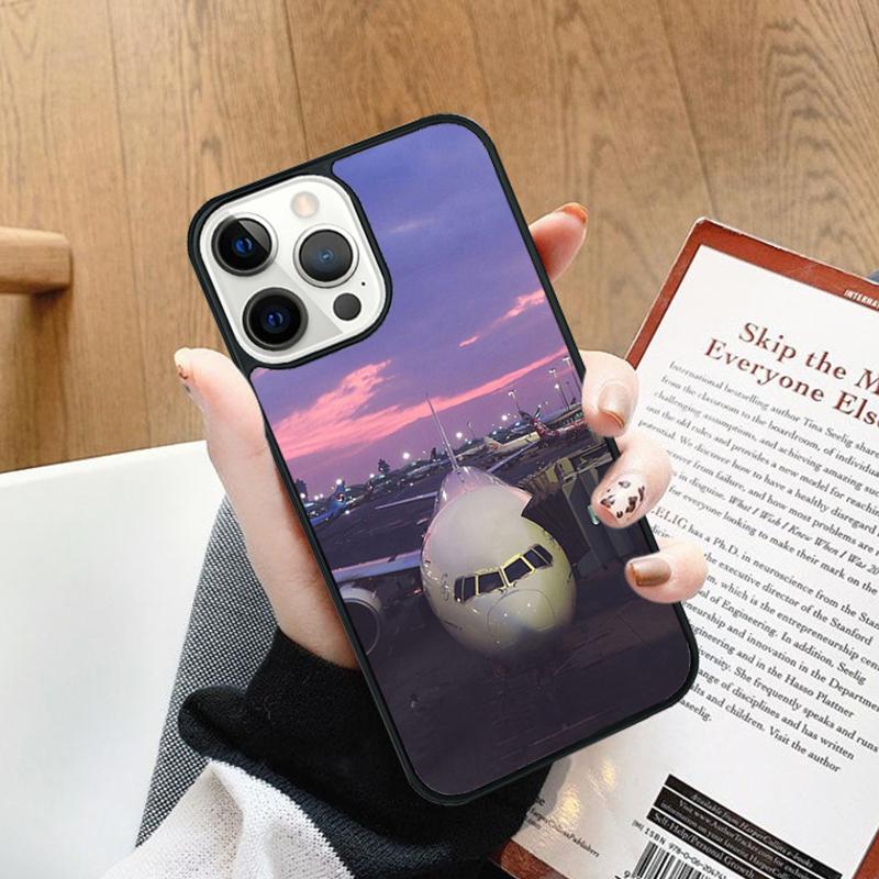 Coque de téléphone Housse d'aéroport d'avion de voyage Pour IPhone 18 17 Air 14 13 15 16 16e Pro Max Coque 12 11 Pro Max Pour Apple PLUS fundas