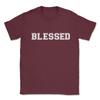 Blessed Slogan T-shirt Top Christian Religion Tee Gift Idea