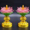 2 pièces/lot Lampe lotus LED rétro chinoise 110v~220v salle de prière domestique bougie électrique décoration feng shui décoration de la maison