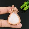 Rose Quartz Handmade Copper Wire Wrap Jewelry Pendant 2.36 t6m27