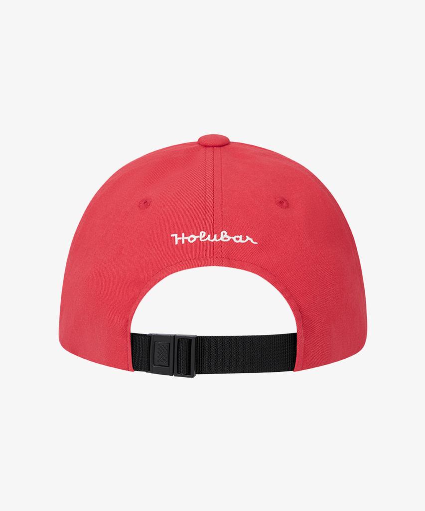 Holluba 6P Logo Cotton Cap Red