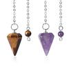 Malá veľkosť Reiki liečebné kyvadla s príveskom amulet Meditačné šesťhranné kyvadlo pre mužov Ženy