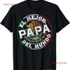 El Mejor Papa Del Mundo Vintage Dia Padre T Shirt Funny Idea For Unisex Vintage Soft Graphic Unisex Top For Everyday Wear