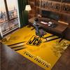 JCB Personalized Crystal Velvet Carpet, Customized Name Text Soft Anti‑Slip Rug for Living Room Bedroom