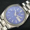 GENUINE VINTAGE SEIKO EXPO 70 AUTOMATIC JAPAN MENS BLUE DIAL WATCH A708782-1