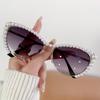 Luxury Cat Eye Sunglasses Women Designer Sexy Retro Pink UV400 Metal Shades Female Fashion Sun Glasses