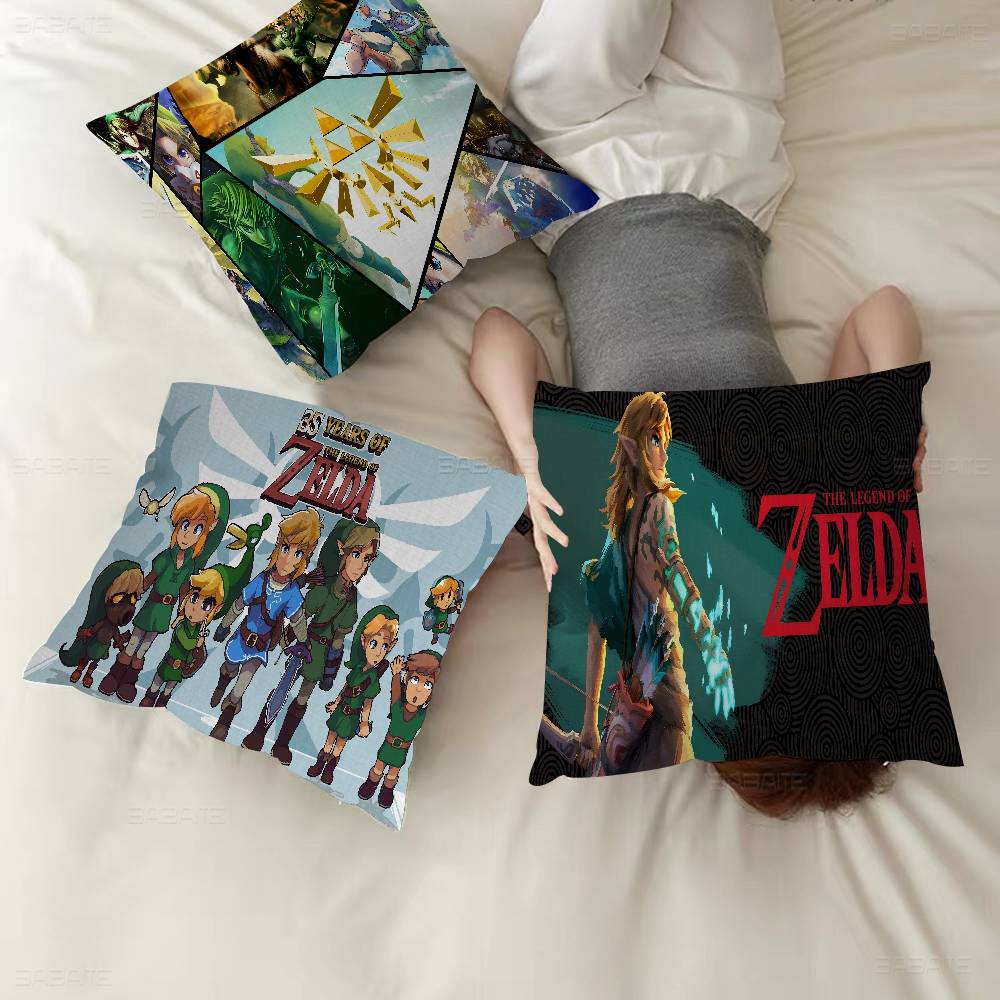 The Legend Of Z-Zeldas Game Cushion Cover Inches Farmhouse Decor Home Throw Pillow Covers For Couch Decorations