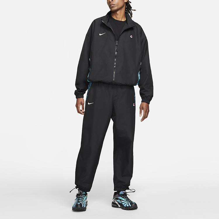 Nike X Skepta Feather Print Waterproof Sports Jacket Men Outerwear Black CU9743-010
