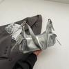 Zachte leren tas voor dames retro textuur rood monochroom veelzijdig schouder shopping damestassen