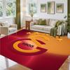 Galatasaray FC Design Crystal Velvet Rug Soft Decorative Mat for Bedroom Entrance