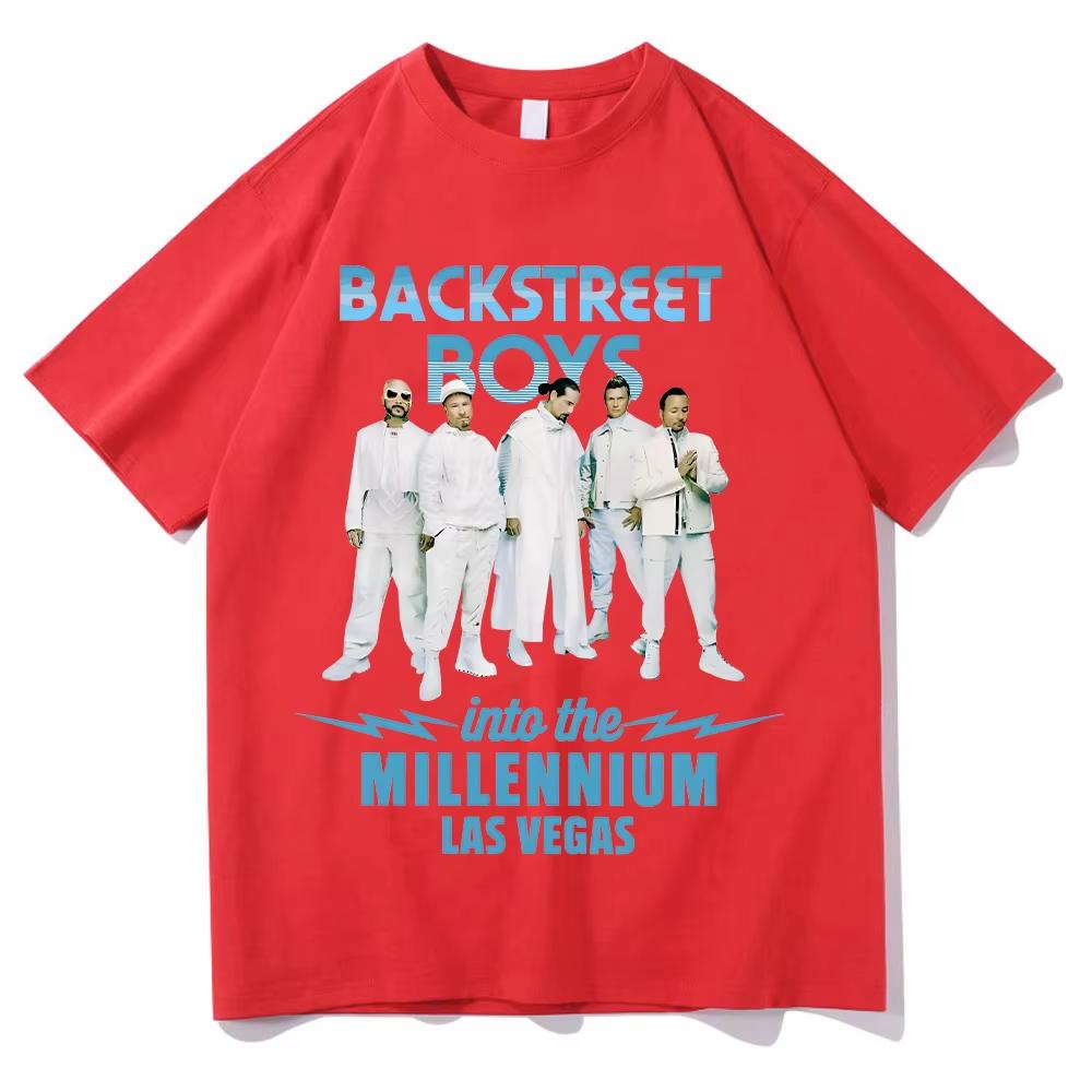 Backstreet Boys TShirts YK Fun Casual Cotton Clothing Gift Clothing Into The MILLENNIUM Vintage Tops Women Men Streetwear Tees