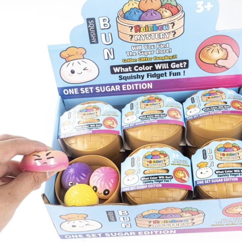New Cha siu bao Expression Decompression Squeeze Xiaolongbao Pu Slow Rebound Children's Toy Decompression Squeeze Music Cartoon