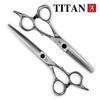 TITAN Professional Barber Scissors Hairdressing Scissors Cutting Thinning Shear 6/6.5/7inch Vg10 Steel