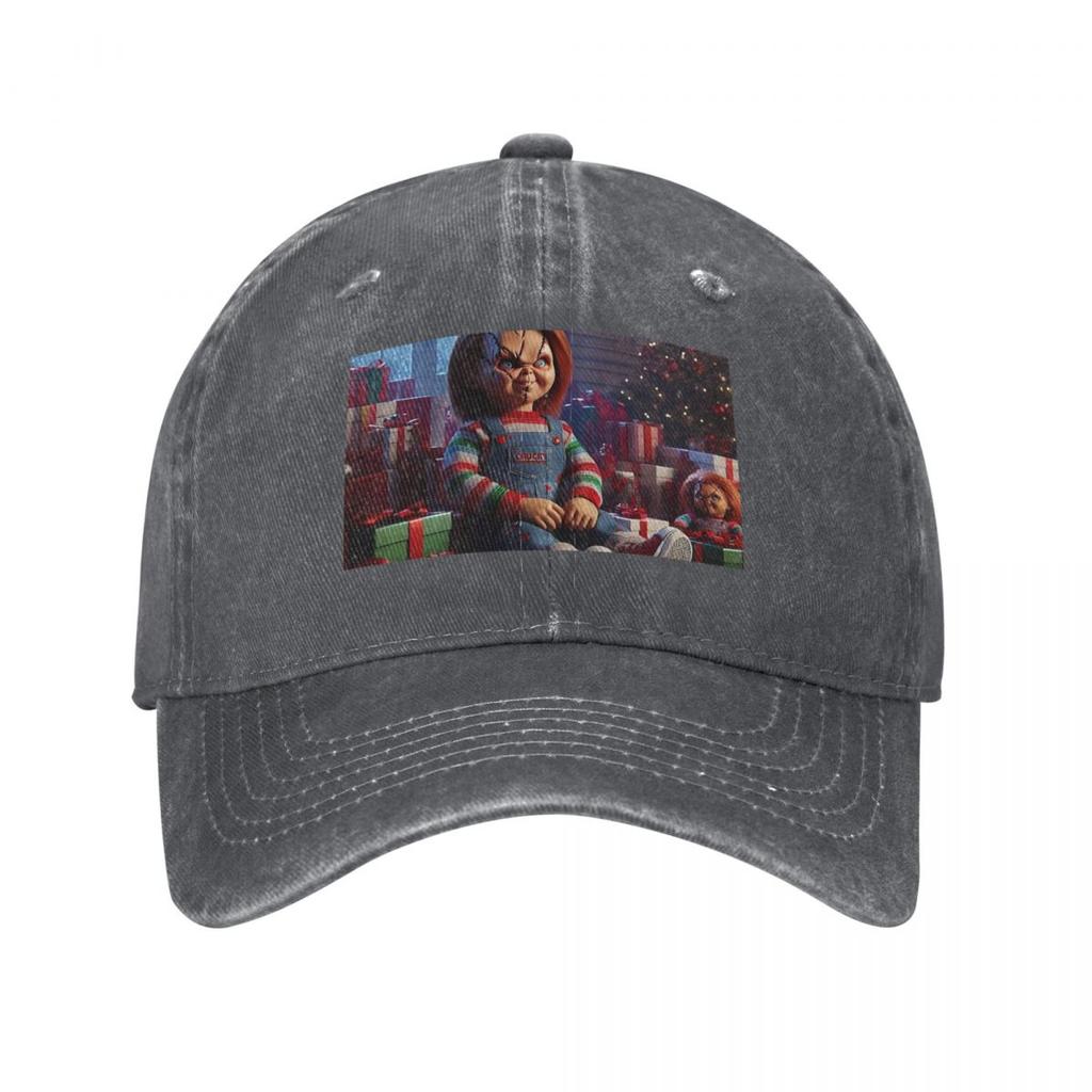 Chucky At Christmas Baseball Cap Golf Hat Beach Outing Fishing Hat Sunhat Caps Unisex Womens