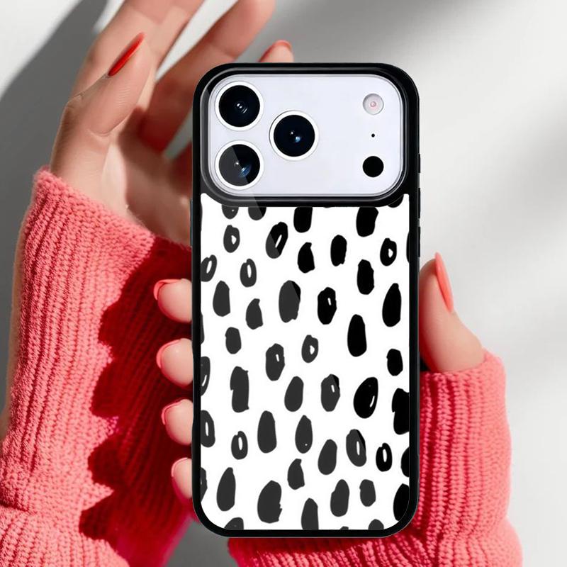 Spotted Cow Skin Print Slim Phone Case for iPhone 17 Air 16e 15 14 13 Pro Max Back Cover for 12 11 Pro Coque