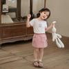 Baby Girl Short-sleeved T-shirt Summer New Children's Printed Jelly T Ice Porcelain Cotton Cool Top