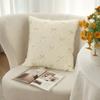 Throw Pillowcase Bowknot Pattern Hidden Zipper Wrinkle Resistant Pillow Cover Bedroom Living Room Sofa Home Decor