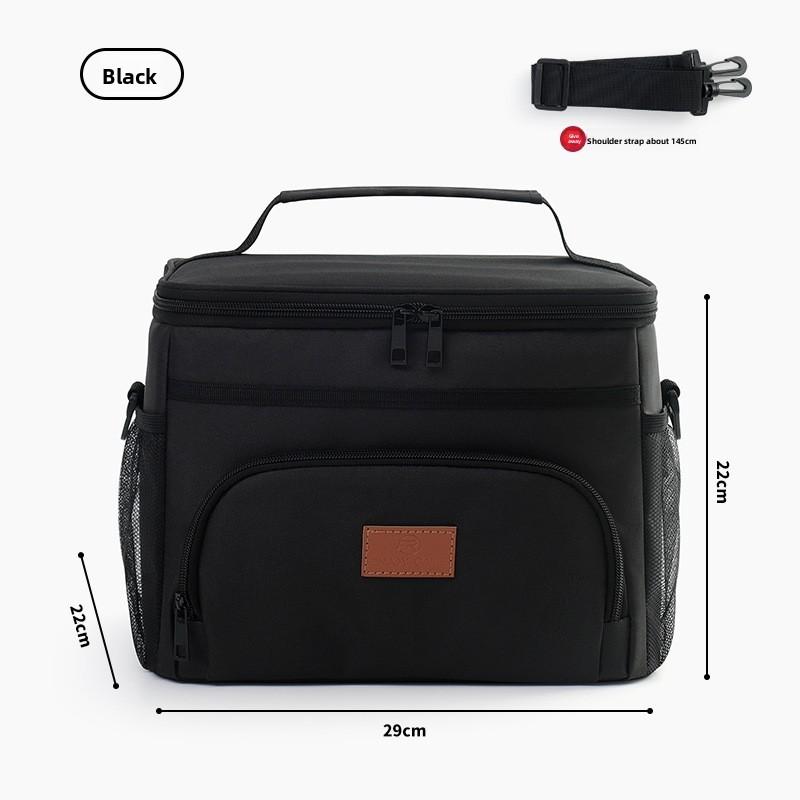Oxford Cloth Insulated Lunch Box Bag For Outdoor Use Large Capacity Portable Meal Carrier